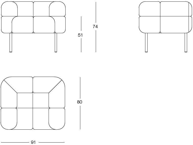 arflex Кресло с обивкой из ткани с подлокотниками Pecorelle sun-id-1428283 - Вид №6