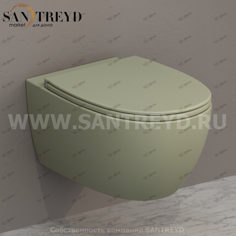 MDS03LI Подвесной унитаз настенный Зеленый Ceramica Globo 4ALL Италия