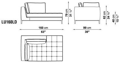 Maxalto Модульный угловой диван из ткани Lucrezia sun-id-1346409 - Вид №36