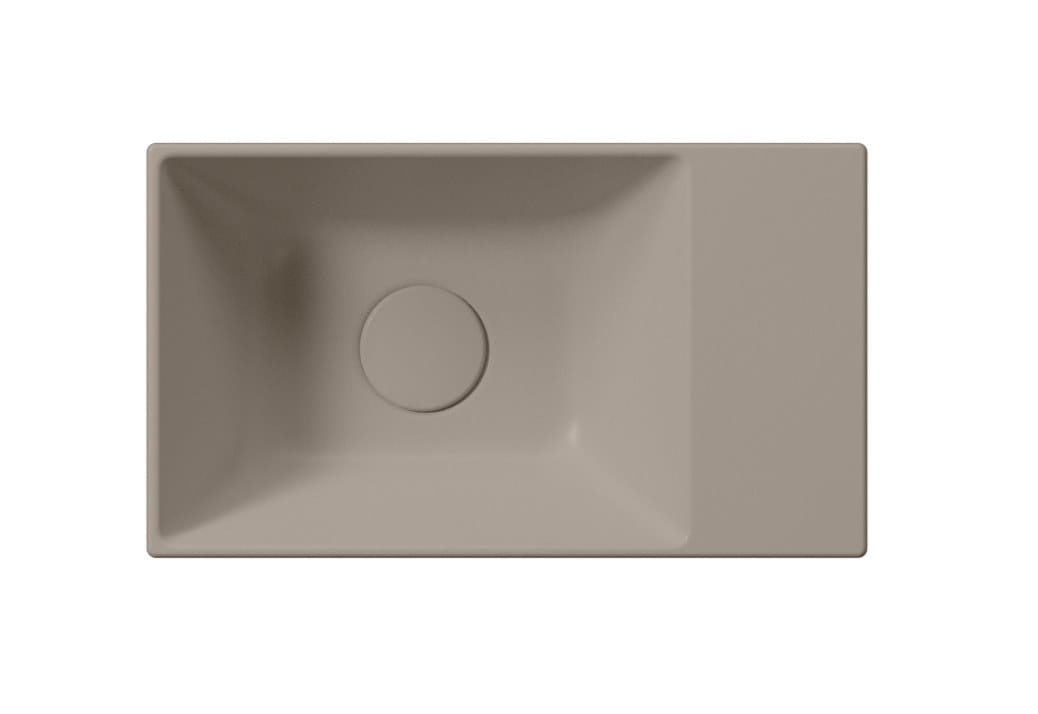 Керамическая прямоугольная раковина с держателем для полотенец GSI ceramica Color Elements ARCH-00149505 - Вид №1