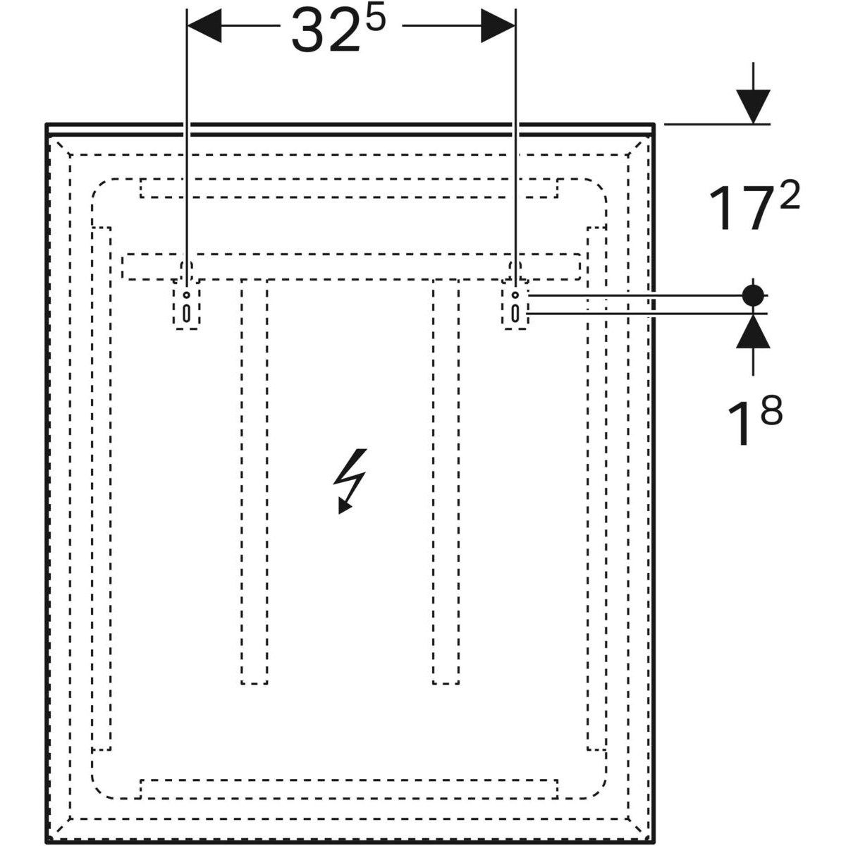 Зеркало со встроенным настенным освещением для ванной комнаты Geberit Xeno2 ARCH-00072159 - Вид №2