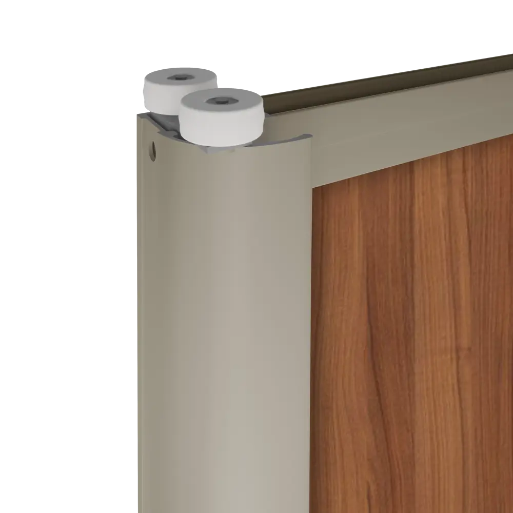 Дверь-купе Spaceo 2255х904 мм, высота проема 2300 мм, ЛДСП, цвет орех антик STLM-2207052 - Вид №2