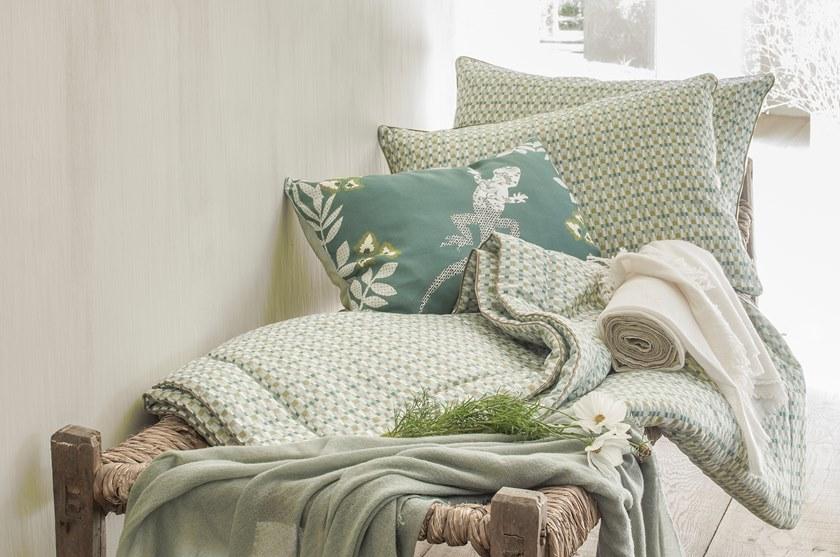 Alexandre Turpault Наволочка с принтом из льна с графическими мотивами Territoire sun-id-1434468 - Вид №2