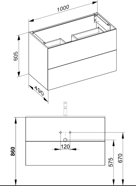 32973290000 Тумба под умывальник KEUCO Plan - Вид №3