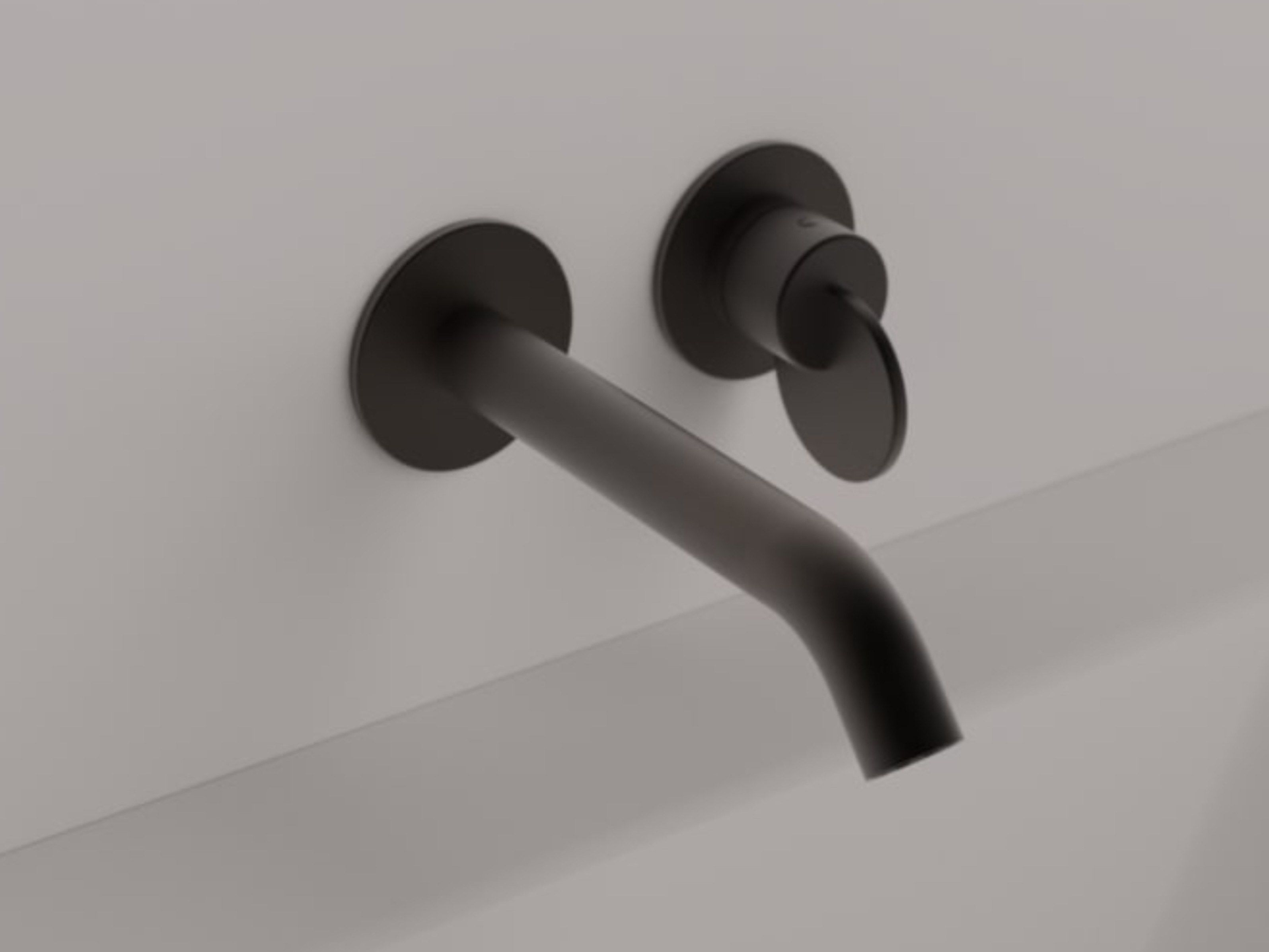 Латунный однорычажный настенный смеситель для раковины с 2 отверстиями Agape Limón ARCH-00045507