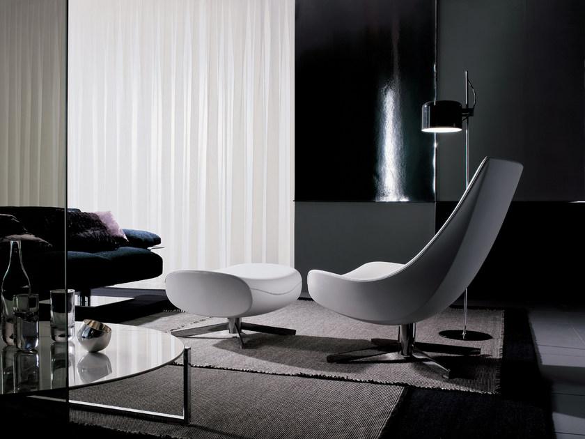 i 4 Mariani Вращающееся кресло с кожаной обивкой Oyster sun-id-1378572 - Вид №3