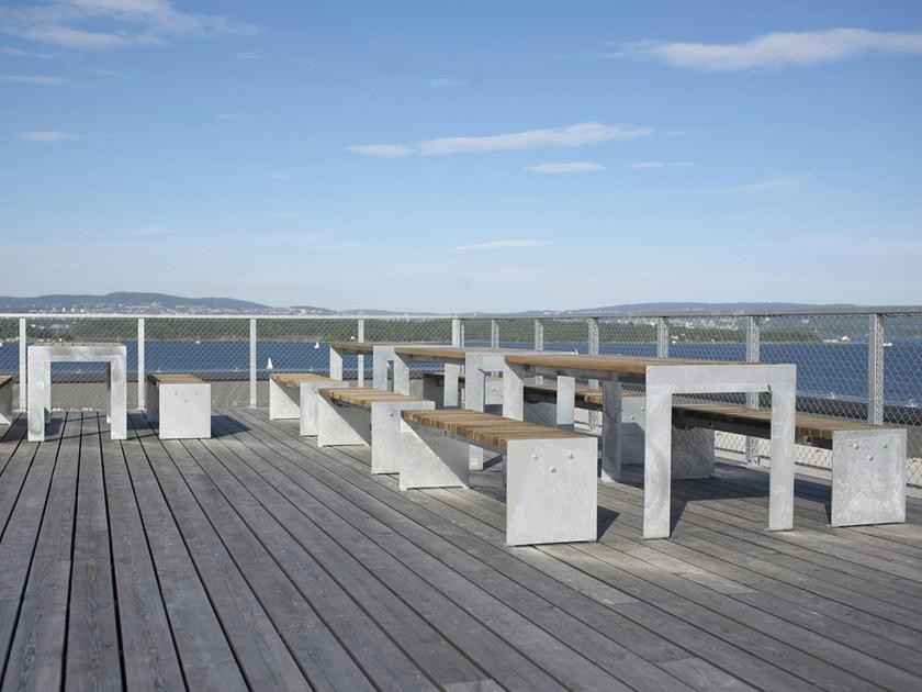 VESTRE Стол для общественных мест из стали и дерева Vroom sun-id-1415752 - Вид №10