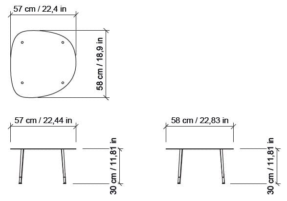 Низкий металлический журнальный столик для гостиной Morica Design Enjoy ARCH-00055515 - Вид №7