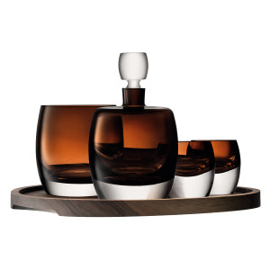 G1537-00-866 Набор для ценителей виски с деревянным подносом whisky club LSA International