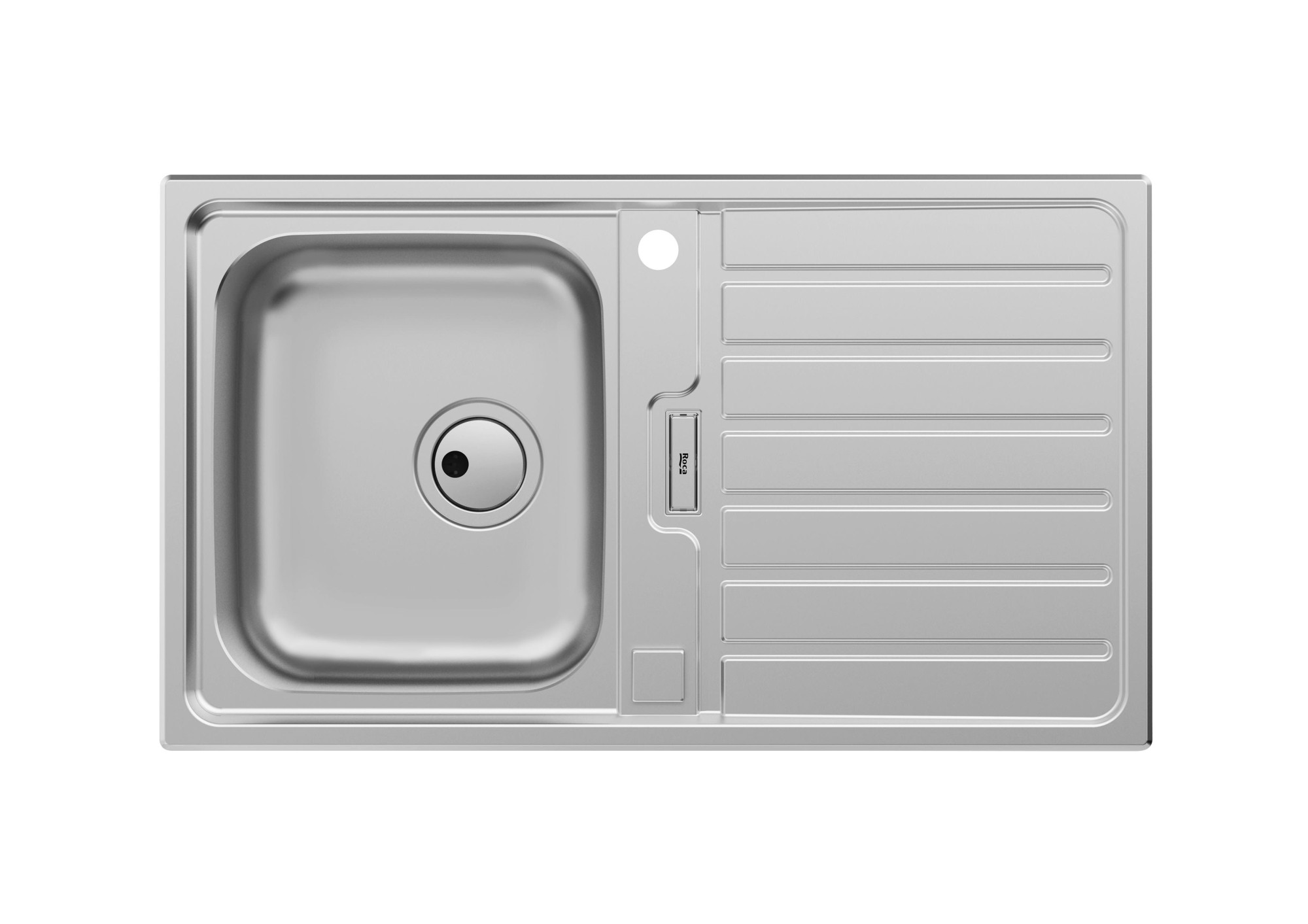 A870KC0860 Двусторонняя мойка из нержавеющей стали с одной чашей ROCA Siena