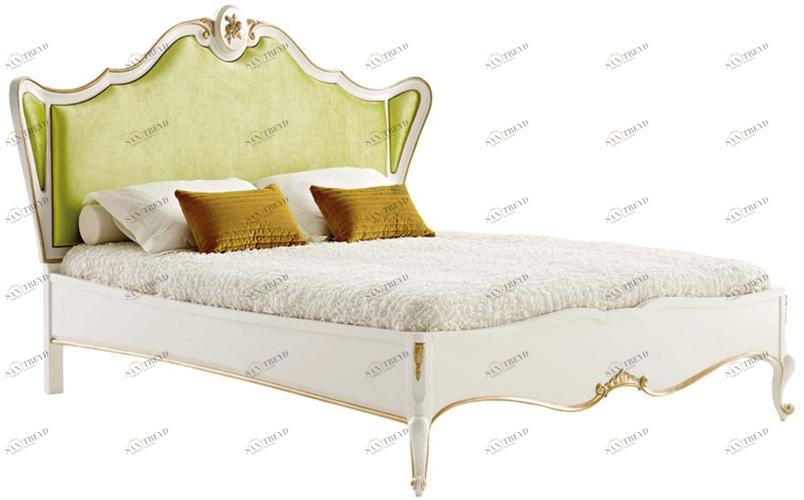 Jetclass Двуспальная кровать из дерева с мягким изголовьем Glamour Jgl101a.16, jgl101a.18, jgl101a.20