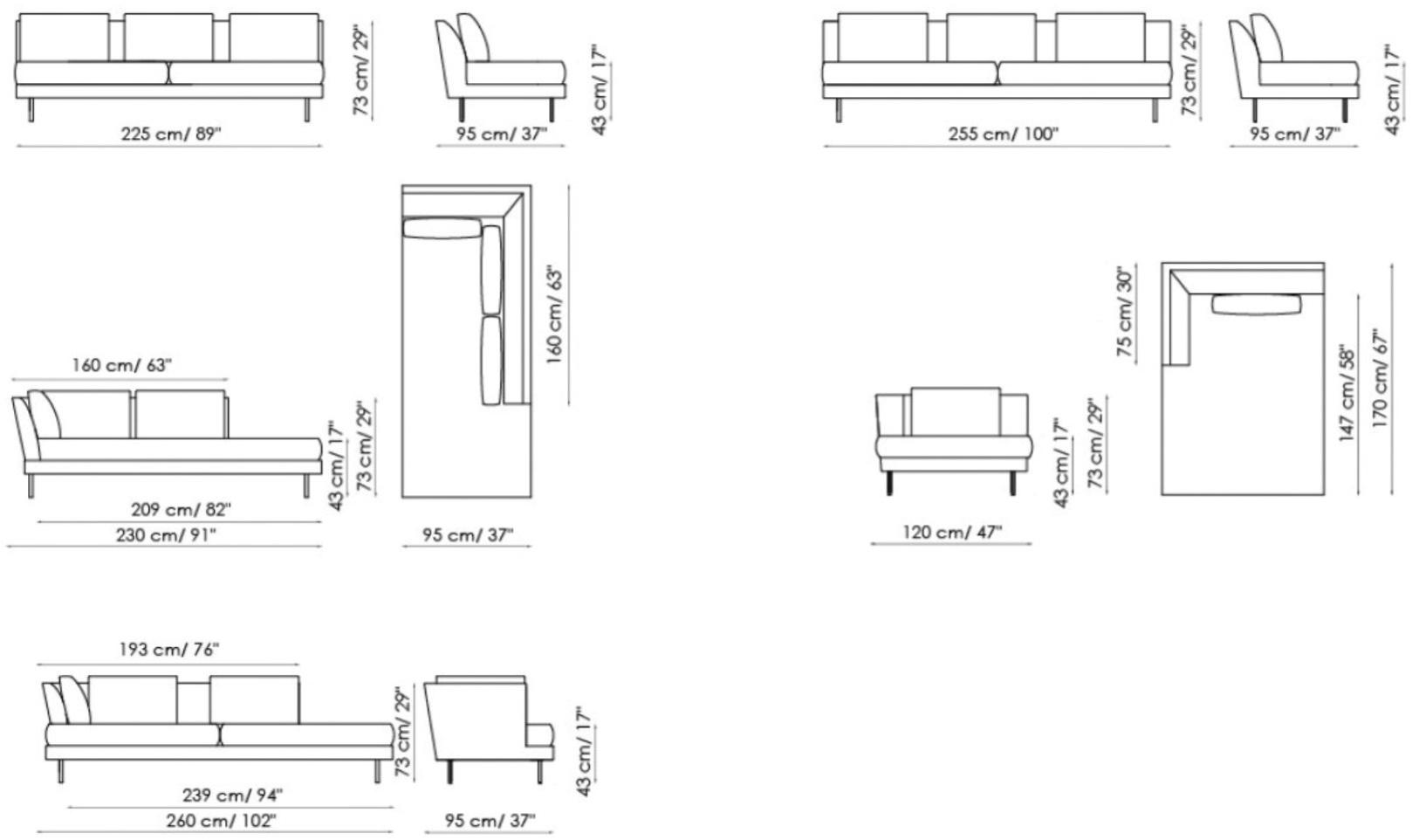 Bonaldo Съемный диван Lars sun-id-1486804 - Вид №5