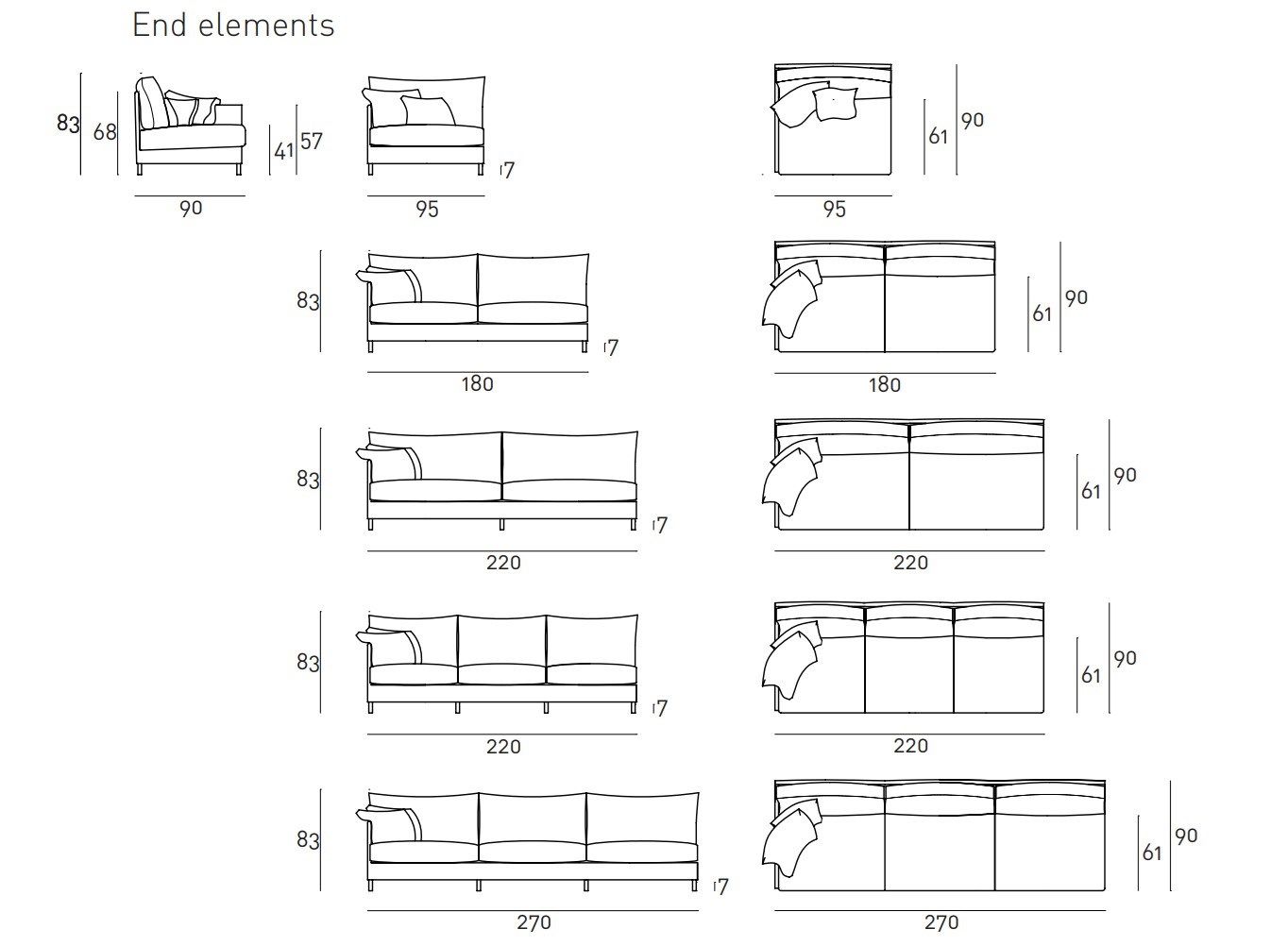 Съемный диван Living Divani сорочка ARCH-00137406 - Вид №3