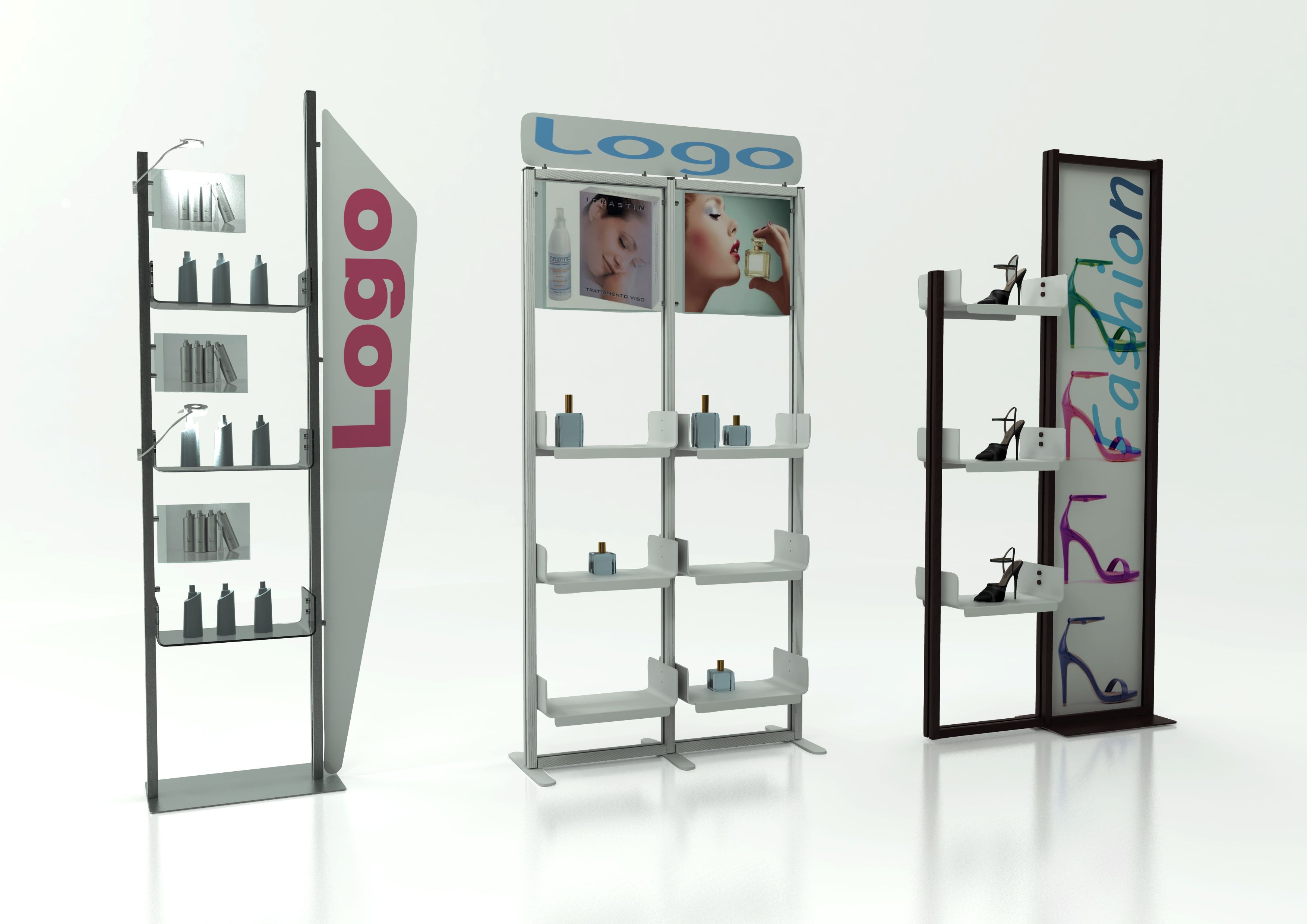 Алюминиевая напольная витрина для брошюр STUDIO T InUno ARCH-00151424 - Вид №2