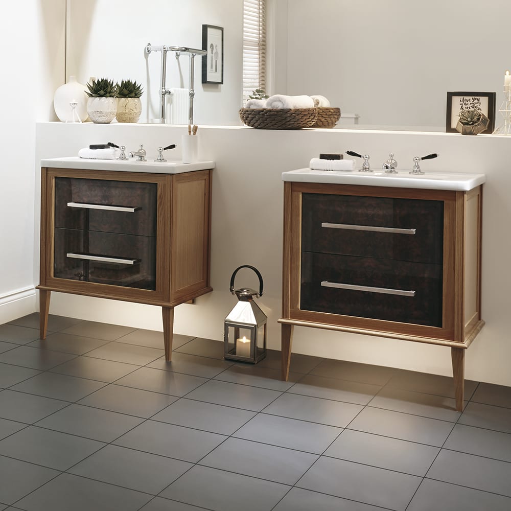 IMSR72 Radcliffe Attica Подвесной туалетный столик с ящиками из орехового стекла Radcliffe Imperial  - Вид №4