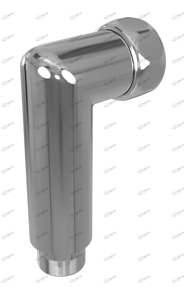 4620768887574  Уголок г/ш 3/4"х1/2" для п/с 741SCH0504 RAL 9005 глянец TERMINUS 