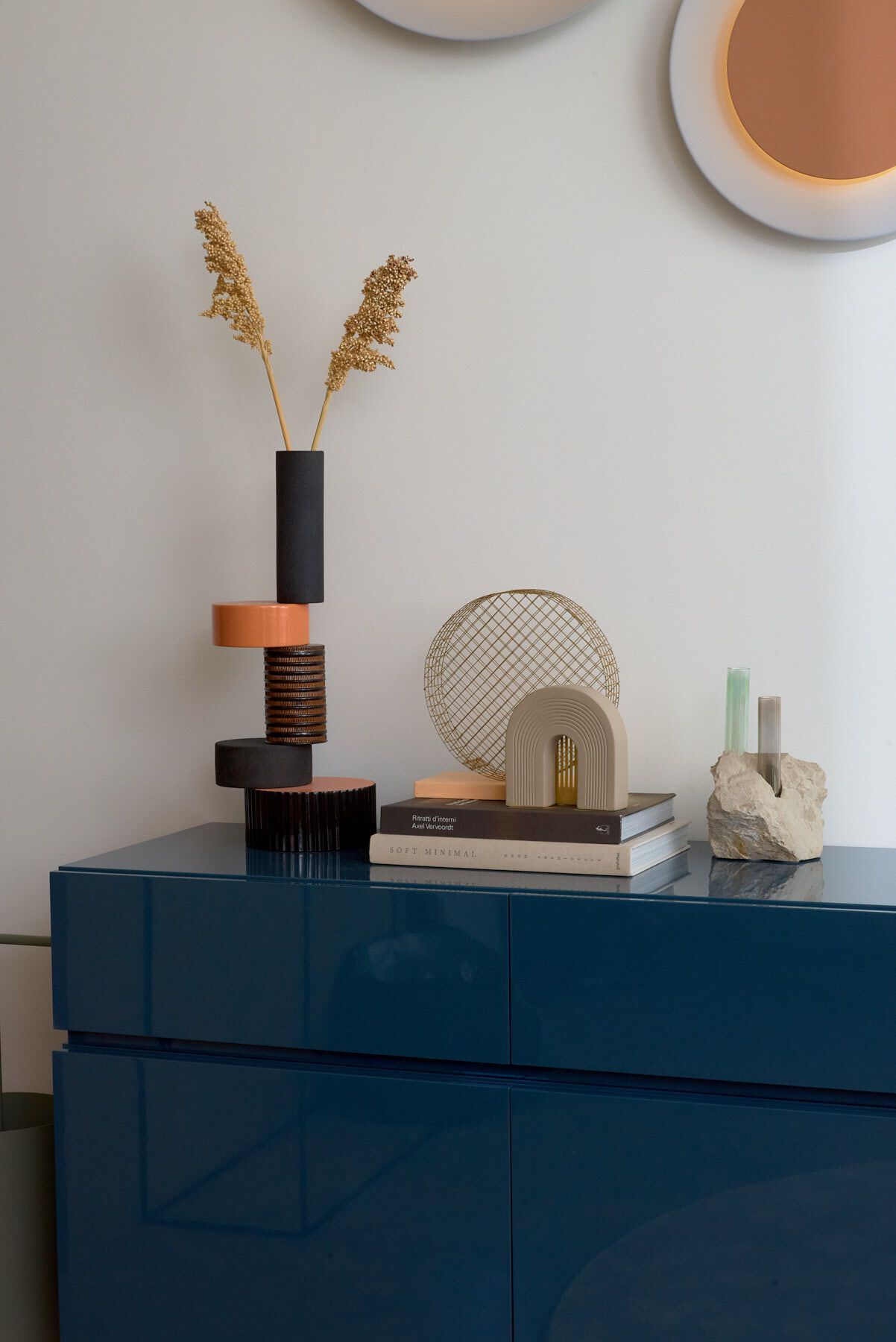 Ваза из оникса и нержавеющей стали VESTA FURNITURE метеориты ARCH-00123078 - Вид №4