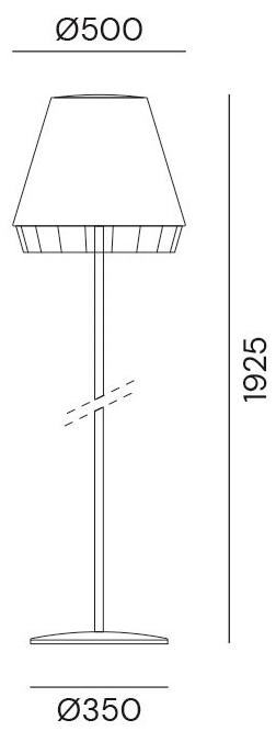 Il Fanale Напольный светодиодный торшер из ткани Dress sun-id-1353785 - Вид №2