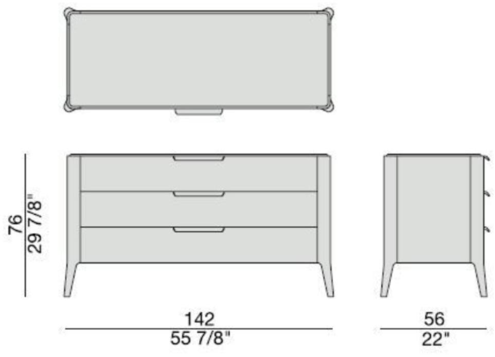 Porada Комод из ореха Iron sun-id-1392955 - Вид №1