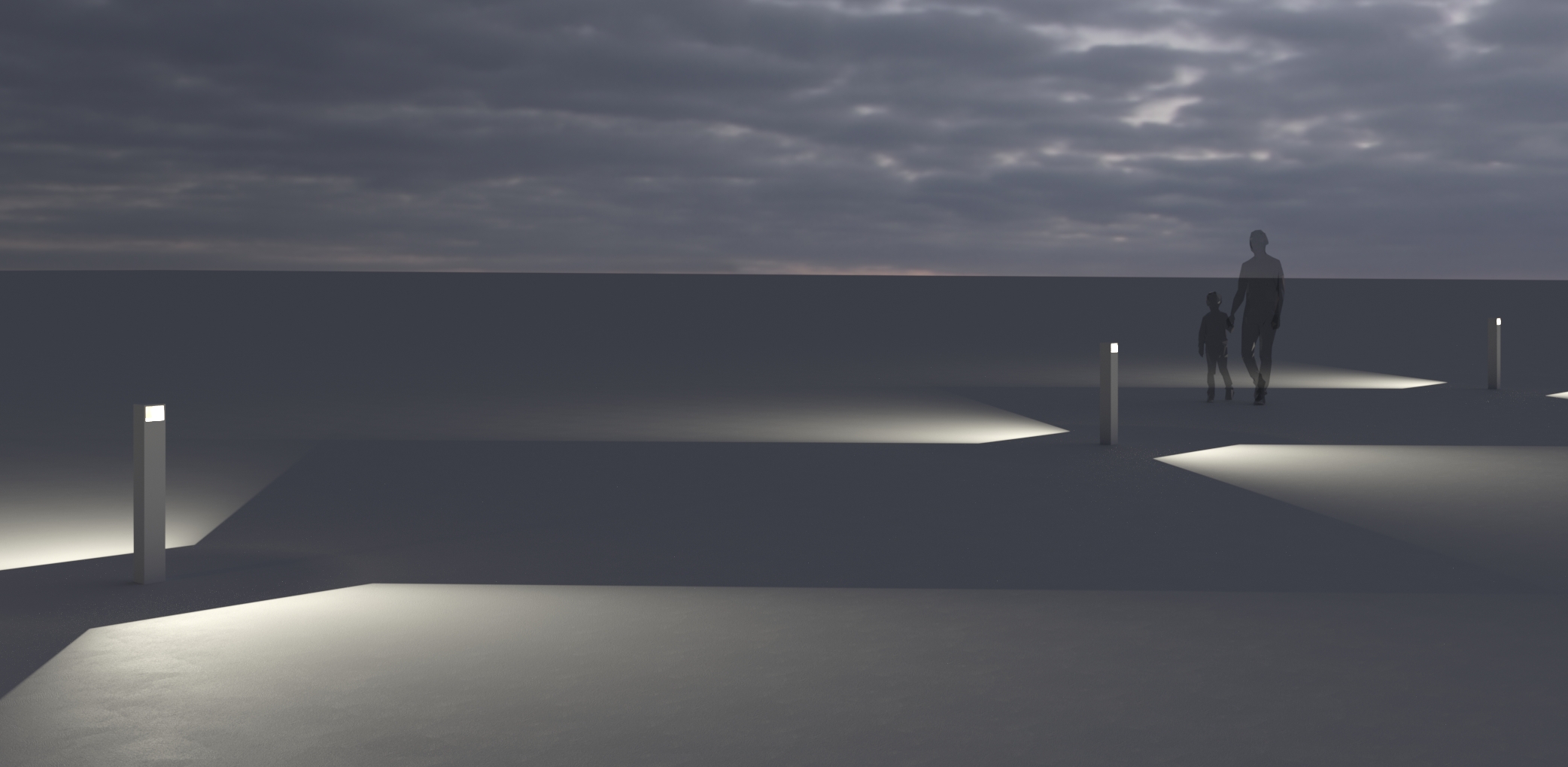 1080612 Мобильный светильник Platek MINI ONE Paletto  MINI ONE Bollard H. 800 mm - LED 3000K 2 Openings  - Вид №7