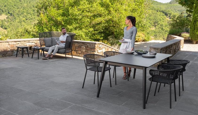 Talenti Садовый диван из ткани с высокой спинкой Moon alu sun-id-1383611 - Вид №1