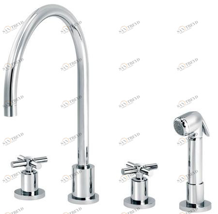 rvb Смеситель для кухни, устанавливаемой на столешнице, с вытяжным душем Sully 4032.--.28