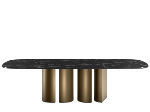 Прямоугольный мраморный стол