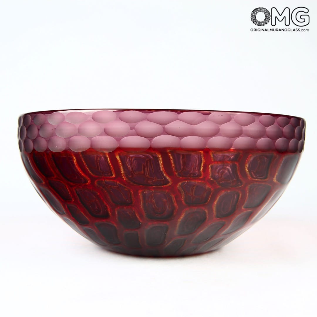 2512 ORIGINALMURANOGLASS Вазочка из дутого муранского стекла - Adriano Dalla Valentina - Original Murano Glass OMG 21 см  - Вид №1