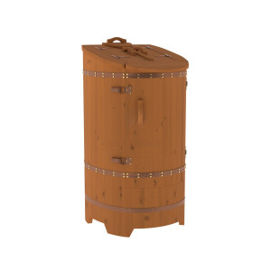 1663 Фитобочка со скосом "Стандарт" цвет коньяк, покрытие тиковым маслом, фурнитура 051 Alyarus