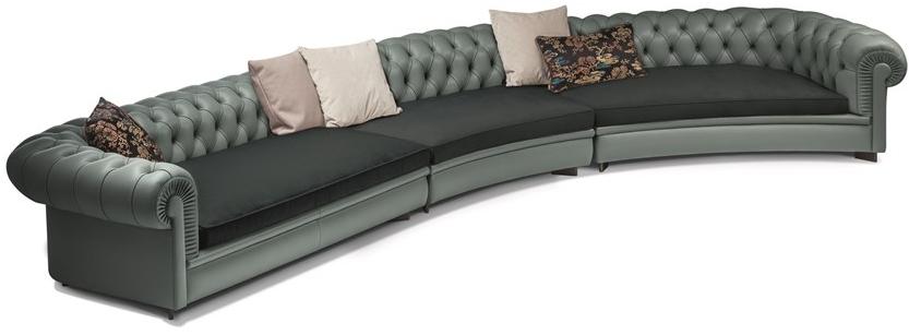 Poltrona Frau Модульный кожаный диван с тафтингом La collezione - divani e poltrone sun-id-1423378 - Вид №3