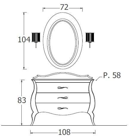 LEGNOBAGNO Лаковая тумба под умывальник с ящиками Style 2 sun-id-1348041 - Вид №2