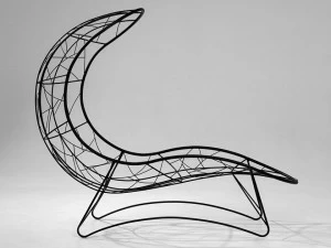 Studio Stirling Шезлонг из стали с порошковым покрытием Recliner