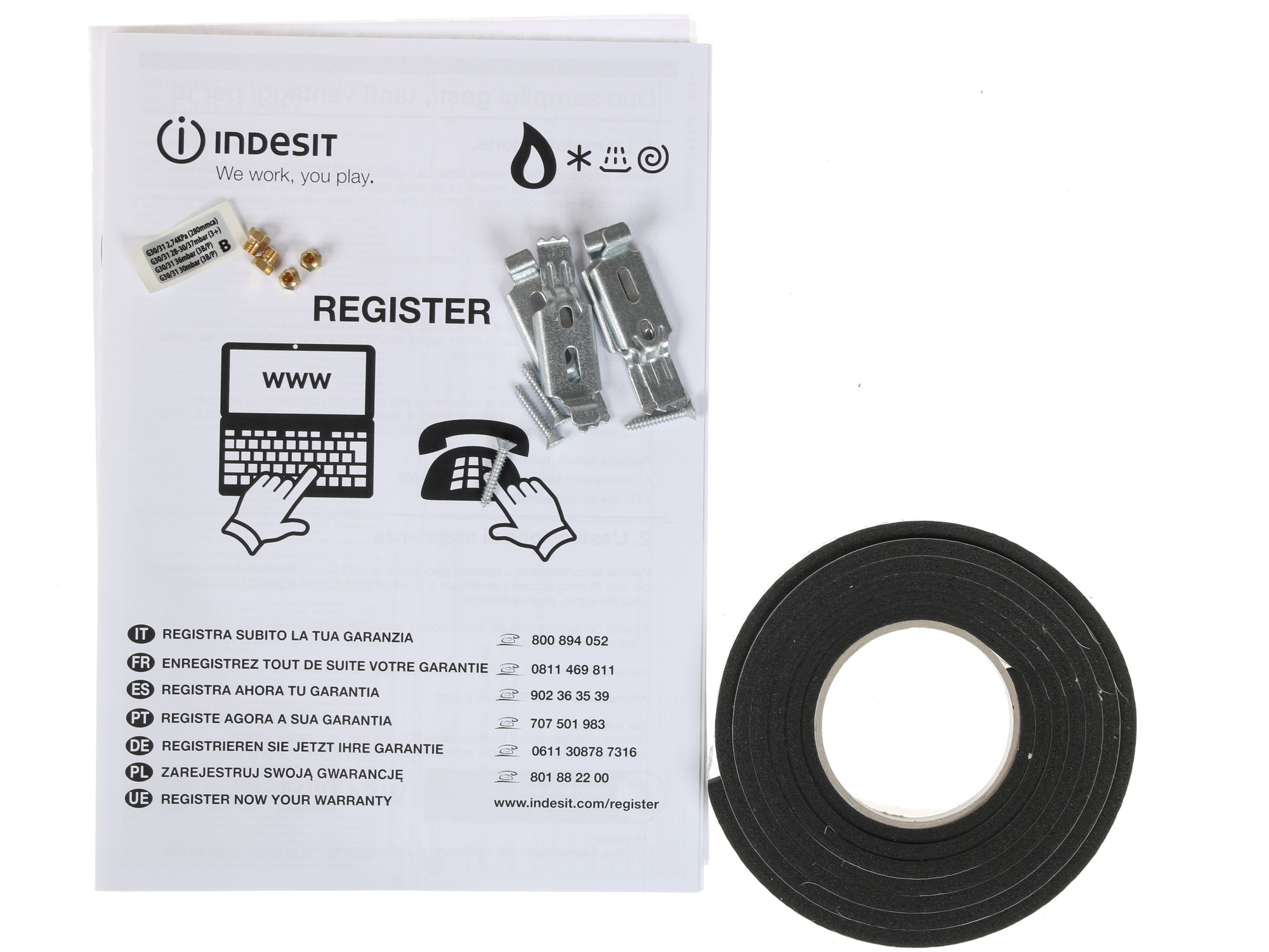 1107769 Газовая варочная поверхность Indesit THP 641 W/IX/I STDN-0048742 - Вид №9