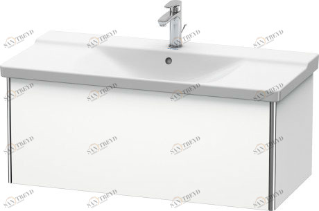 XS408201818 Тумбочка подвесная XSquare #XS4082 1010 x 473 мм Белый матовый, декор Duravit