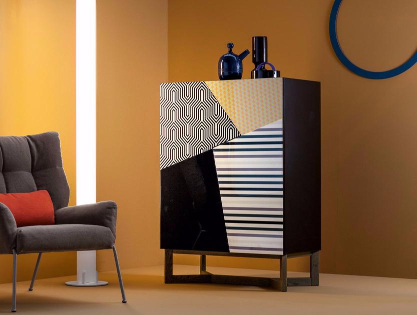 Bonaldo Буфет из лакированной древесины с распашными дверцами Doppler sun-id-1480141 - Вид №1