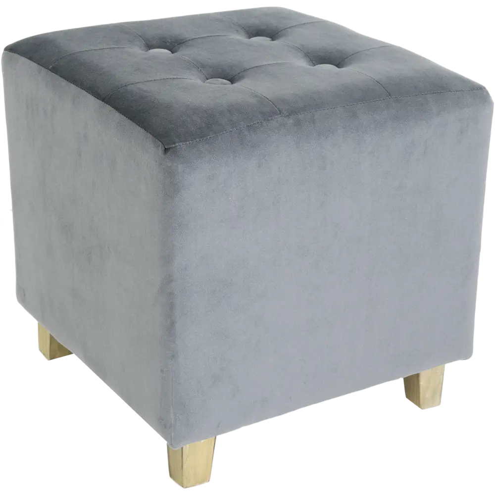 Табурет Atmosphera 35x35 см с обивкой цвет серый 83877014 STLM-2087895 