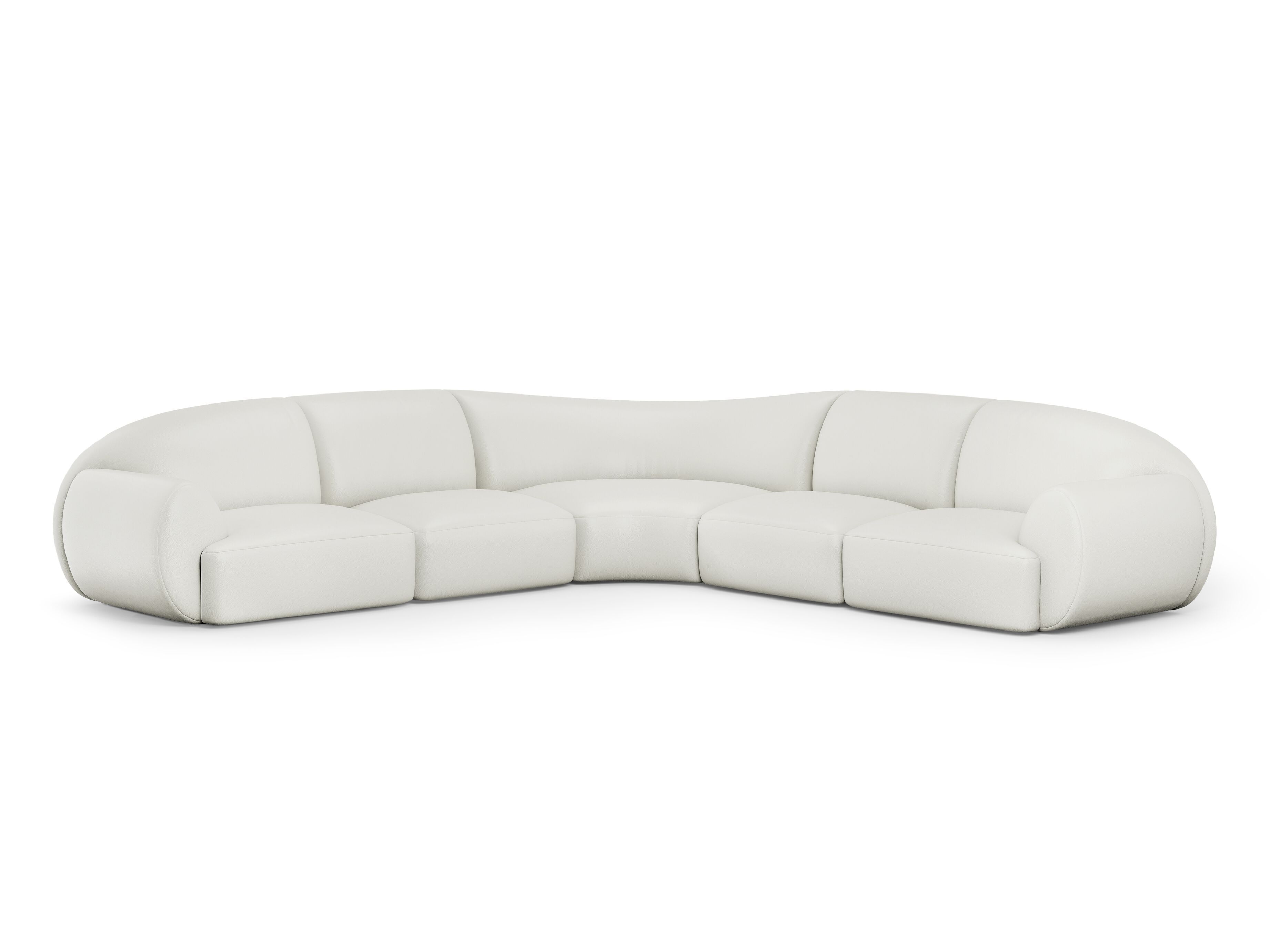 Кожаный угловой диван Natuzzi Italia память ARCH-00080548