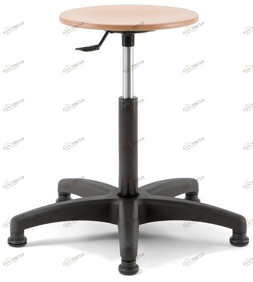 Linea Fabbrica Офисный стул с 5 спицами, регулируемый по высоте, из бука Mea wood sun-id-1489484