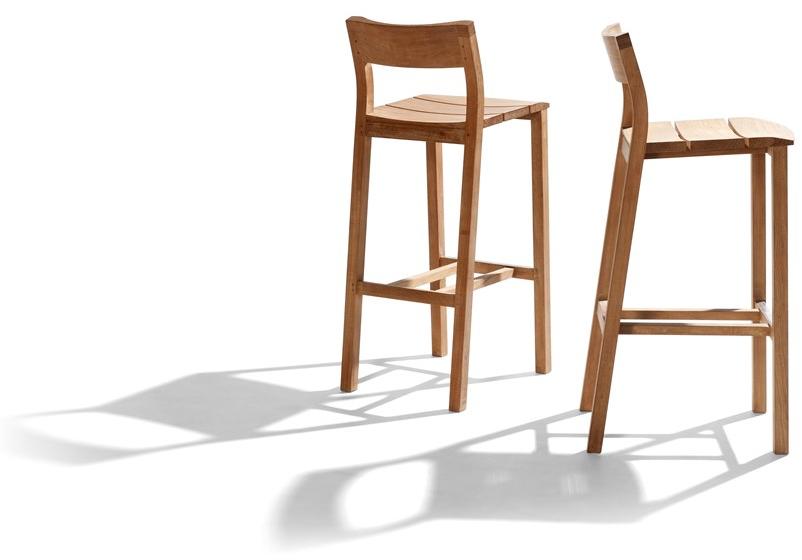 TRIBÙ Табурет садовый из тика Kos 04016 - Вид №1