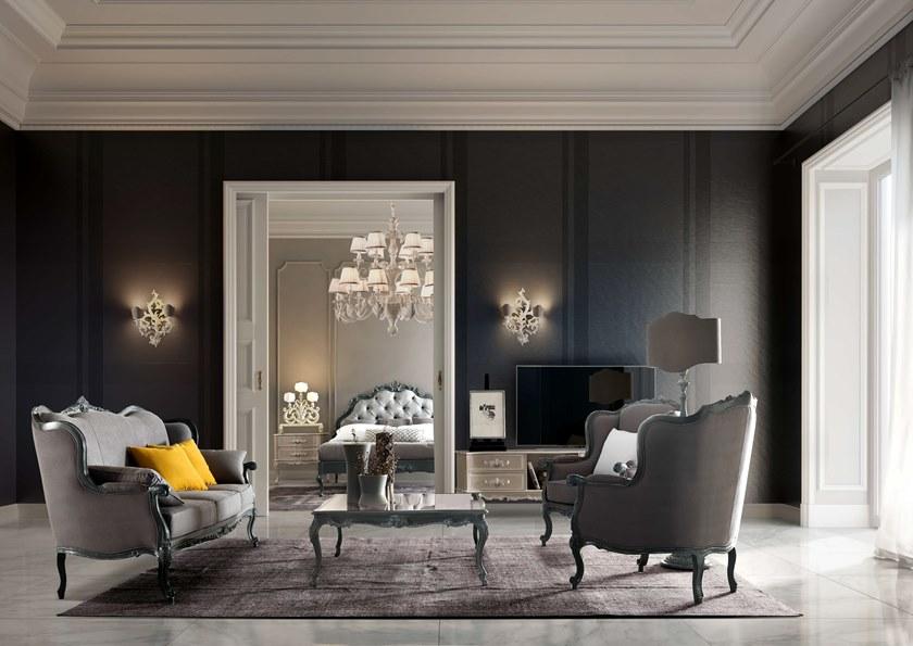 Andrea Fanfani 3-х местный тканевый диван Tornabuoni 742/d - Вид №1