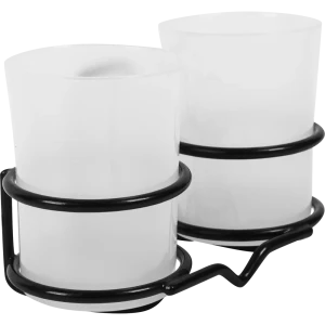 Держатель стакана для зубных щёток Trait двойной цвет чёрный