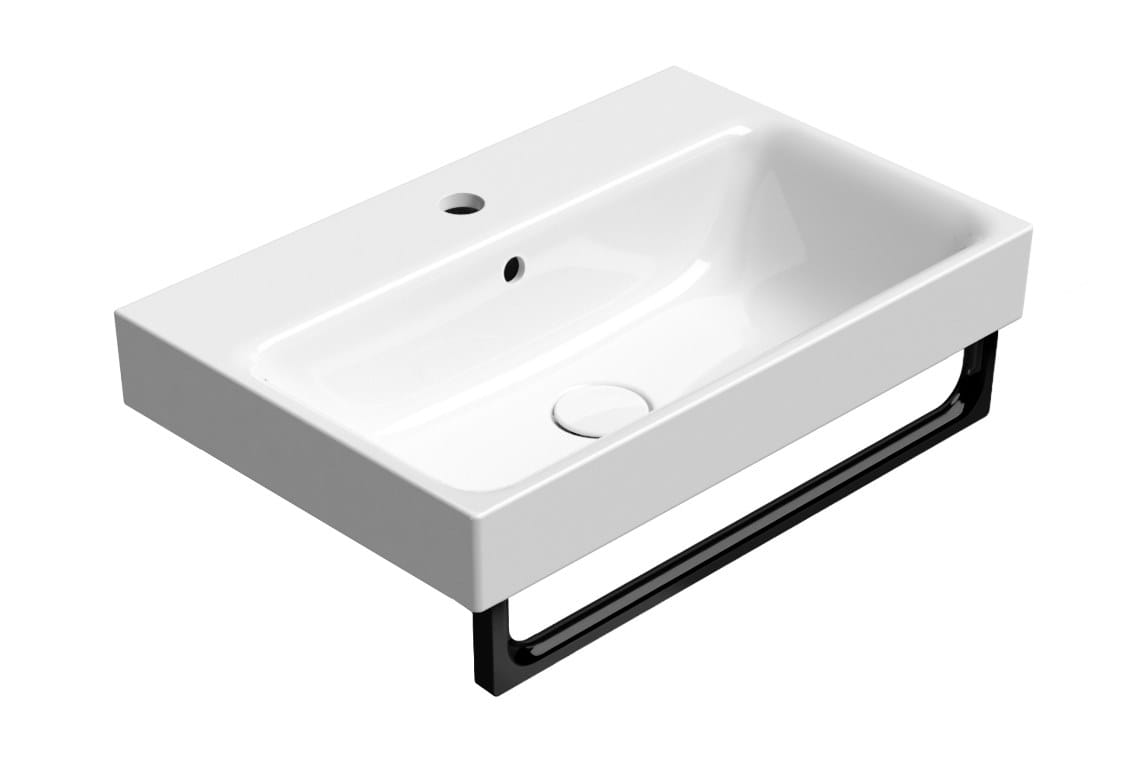 Керамическая прямоугольная встраиваемая раковина GSI ceramica Nubes ARCH-00059420 - Вид №4