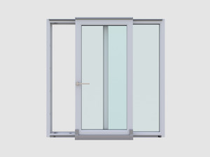 Копланарное раздвижное окно из ПВХ