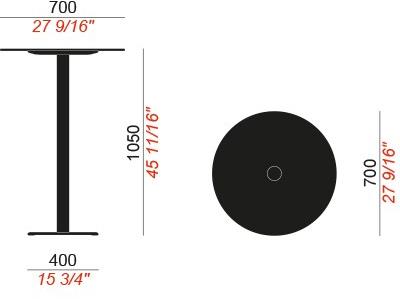 COLOS Круглый высокий стол Edge sun-id-1434345 - Вид №1