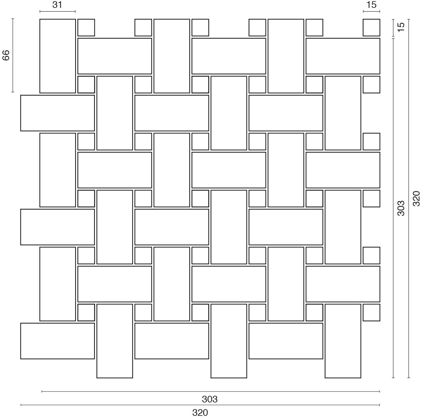 Ideamarmo Мраморная мозаика Panama Pnm 902 - Вид №3