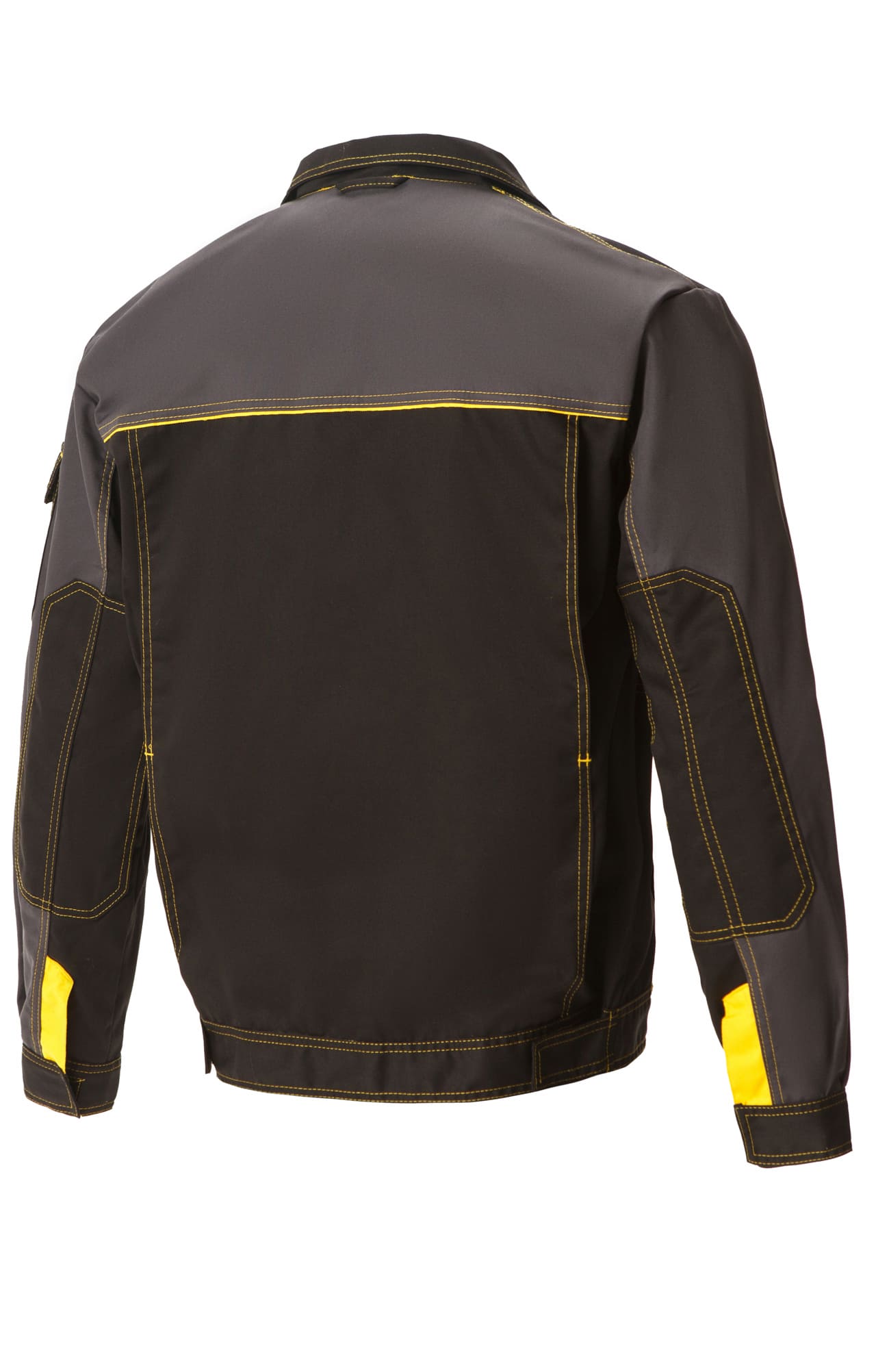 4956829 Костюм "Профессионал-2" черный-графит-желтый GENESIS  Летняя спецодежда  размер 52-54/170-176  - Вид №2