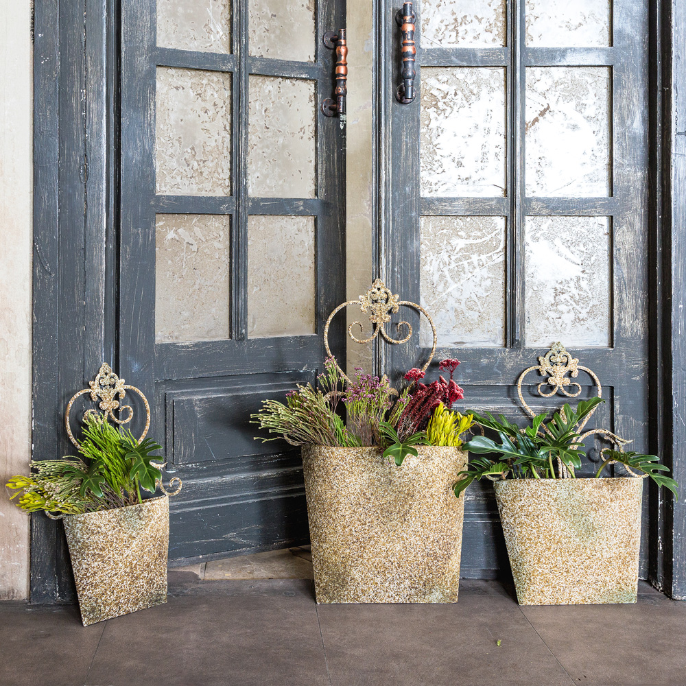 3112123 Металлическое кашпо «Верментино», версия М Object Desire  - Вид №2