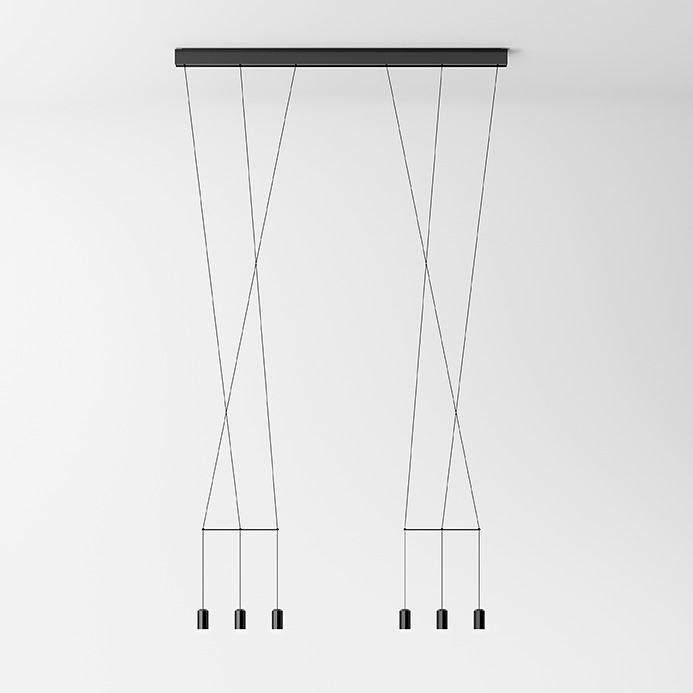 040537 Люстра lineal Vibia Wireflow - Вид №1