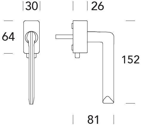 Reguitti Оконная ручка Zamak dk на розе Spring A141dkq7550 - Вид №2