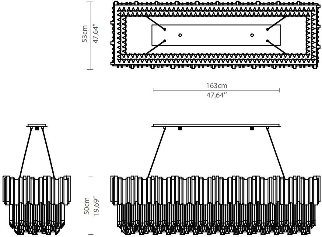 LUXXU Регулируемый хрустальный галогенный подвесной светильник Empire sun-id-1430114 - Вид №3